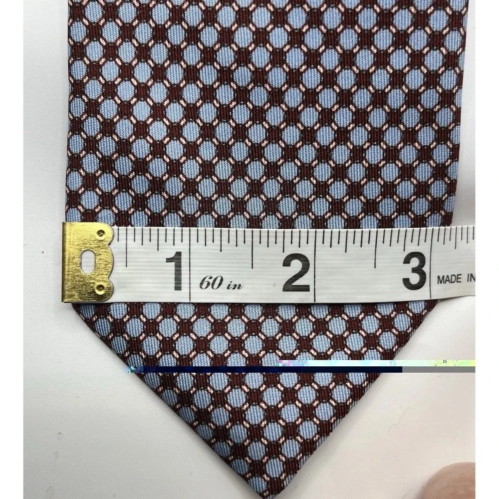 Pal Zileri Blue Geometric‎ Silk Luxury Tie Made In Italy